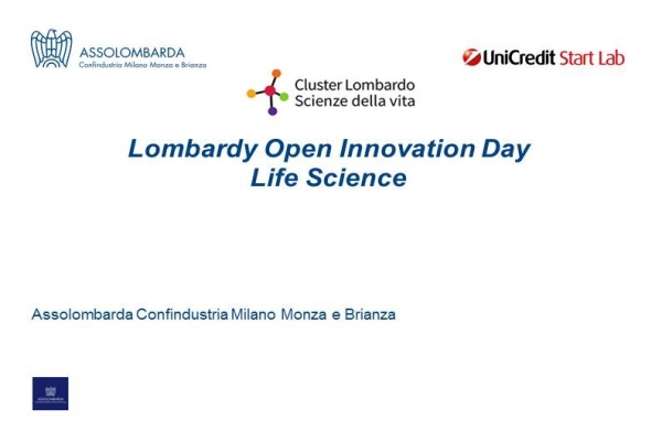 Save the Date Lombardy Open Innovation Day Life Science