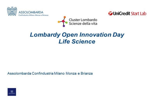 Save the Date Lombardy Open Innovation Day Life Science Save the Date Lombardy Open Innovation Day Life Science